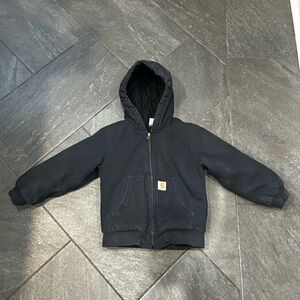 Carhartt Kids' Dark Gray Hooded Sweatshirt